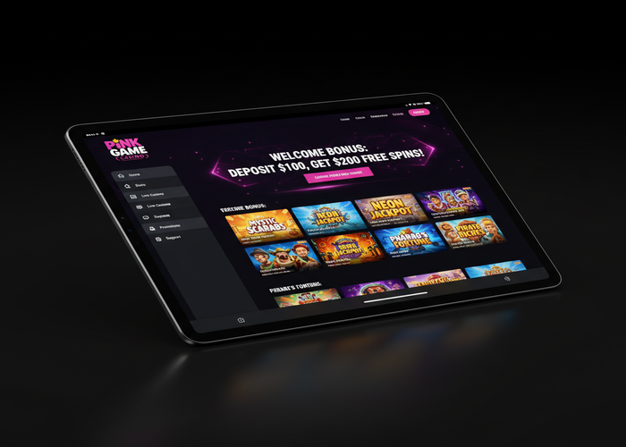 Pink Game Casino Casino en tableta